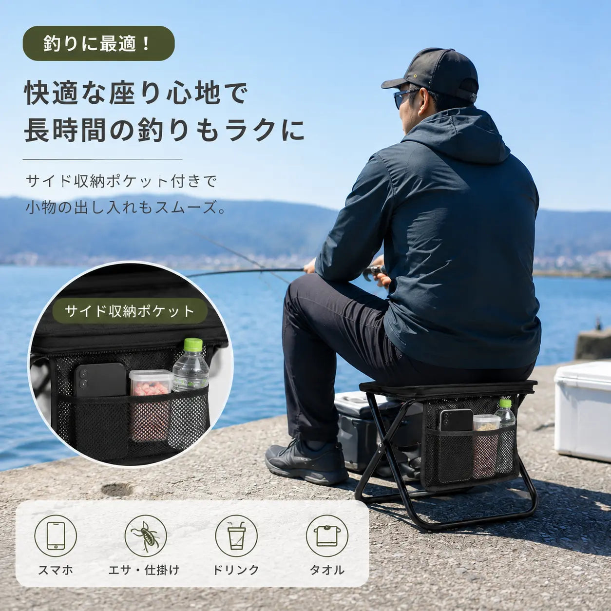 【本日終了⏰】耐荷重120kg アウトドアチェア 折りたたみ椅子【全国送料無料🚗】